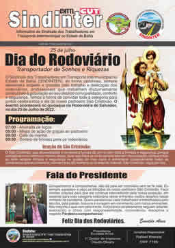  Boletim Dia do Rodoviário 2022