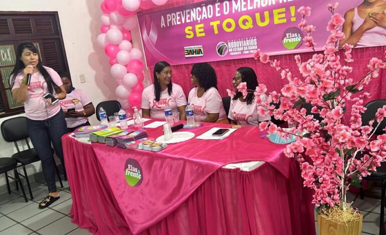  Sindinter participa de evento alusivo ao Outubro Rosa